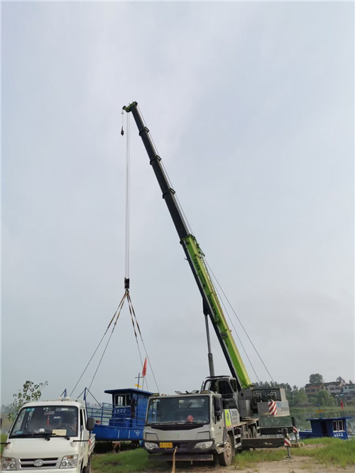 琅琊区桥梁建设吊装案例